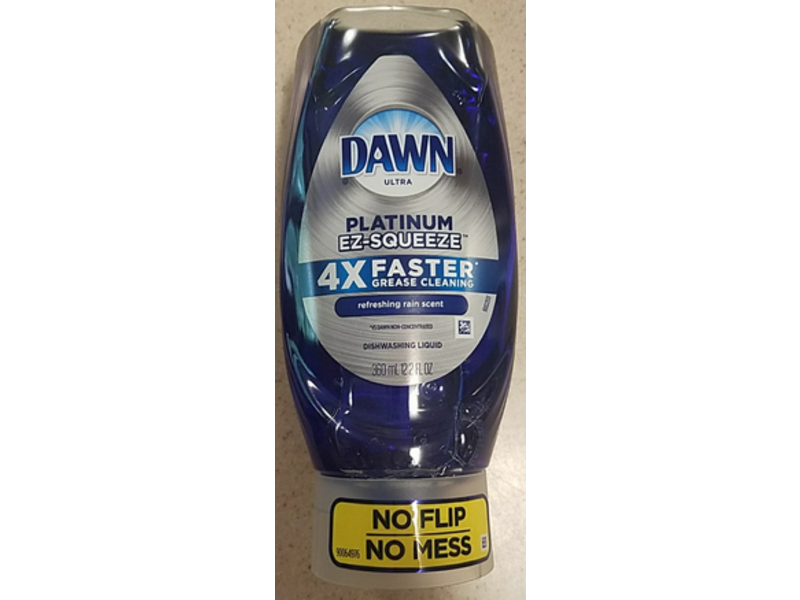 Dawn Ultra Platinum Dishwashing Liquid, Refreshing Rain Scent, 12.2 fl oz/360 mL