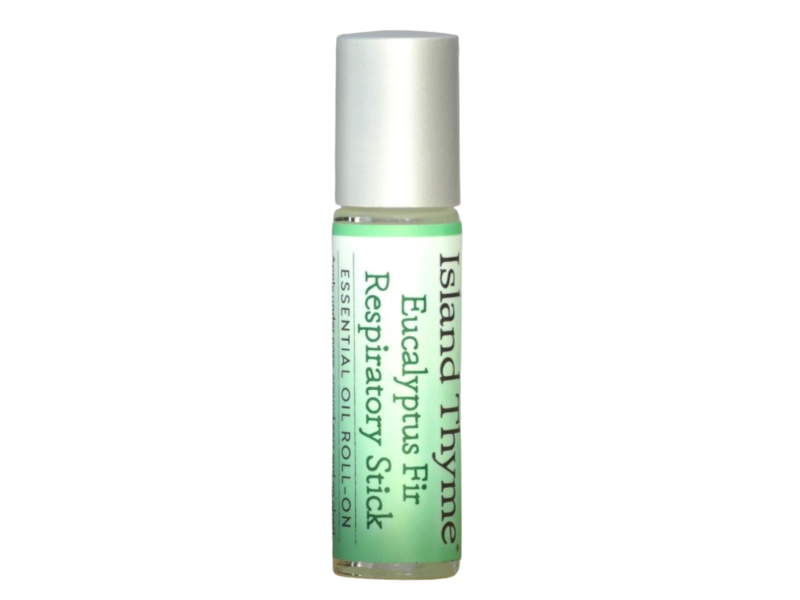 Island Thyme Essential Oil Roll-On Respiratory Stick, Eucalyptus Fir, 0.35 oz