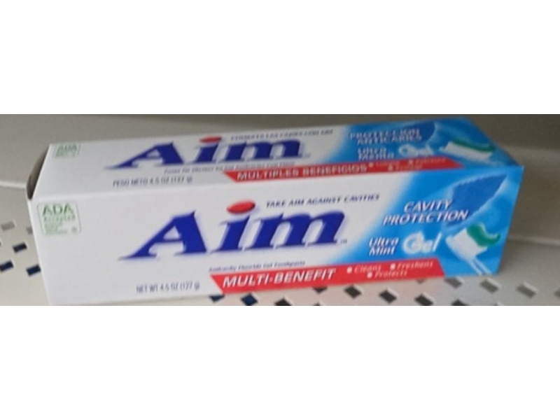 Aim Cavity Protection Multi-Benefit Toothpaste, Ultra Mint, 4.5 oz/127 g