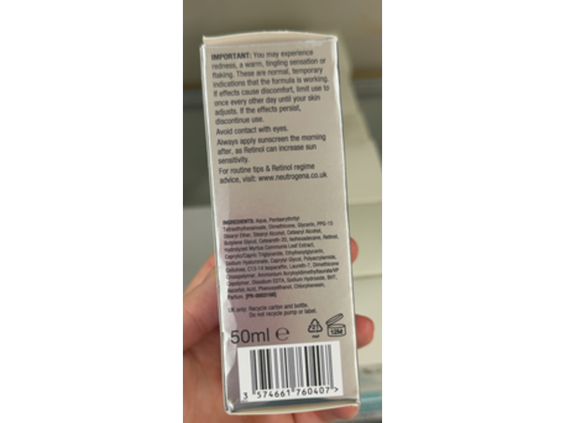 Neutrogena Retinol Boost Night Cream, 50 mL