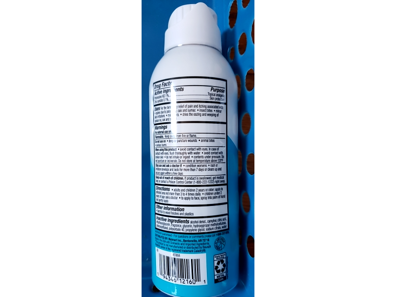 Equate Cala Spray Itch Relief, 3 oz/85 g
