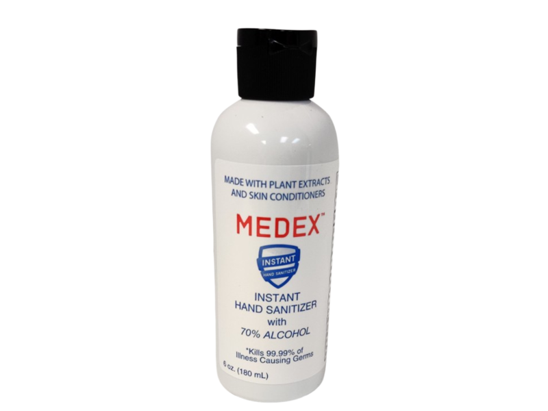 Medex Instant Hand Sanitizer, 6 oz/180 mL