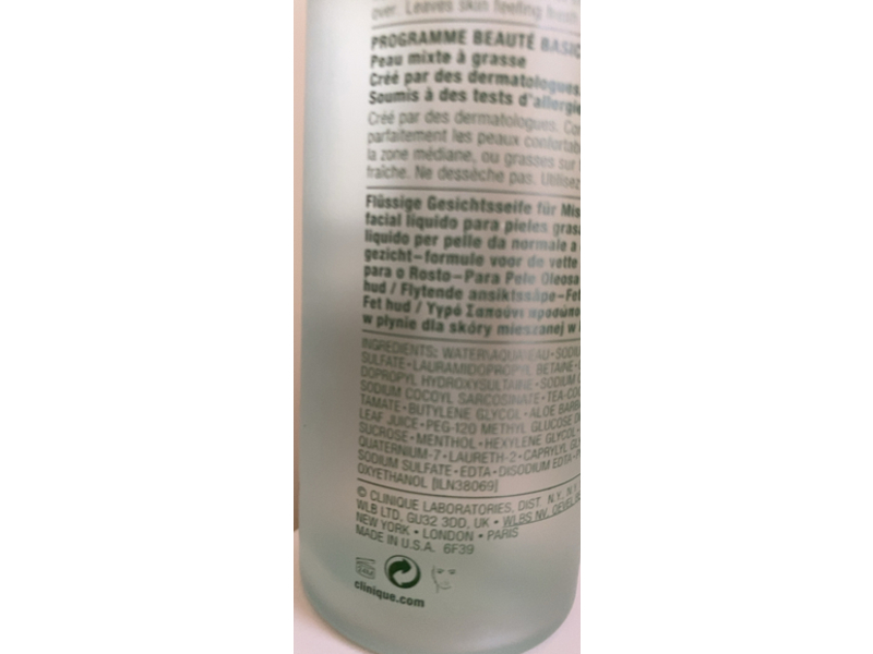 Clinique Liquid Facial Soap, Oily Skin Formula, 6.7 fl oz/200 mL