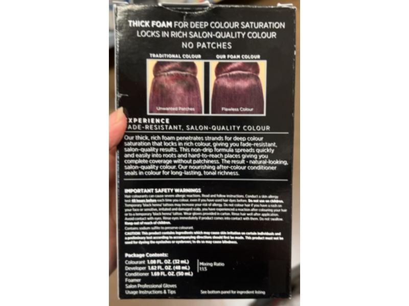 John Frieda Precision Foam Colour, 3VR Deep Cherry Brown, 1 Application