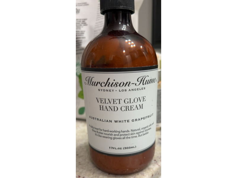 Murchison-Hume Velvet Glove Hand Cream, Australian White Grapefruit, 17 fl oz/503 mL