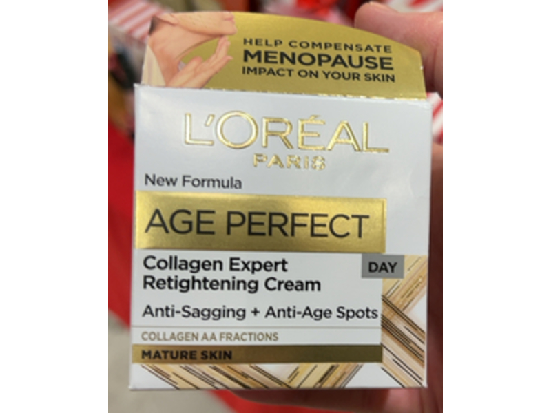L'Oreal Paris Age Perfect Retightening Cream, Collagen Expert, 1.7 oz/50 mL