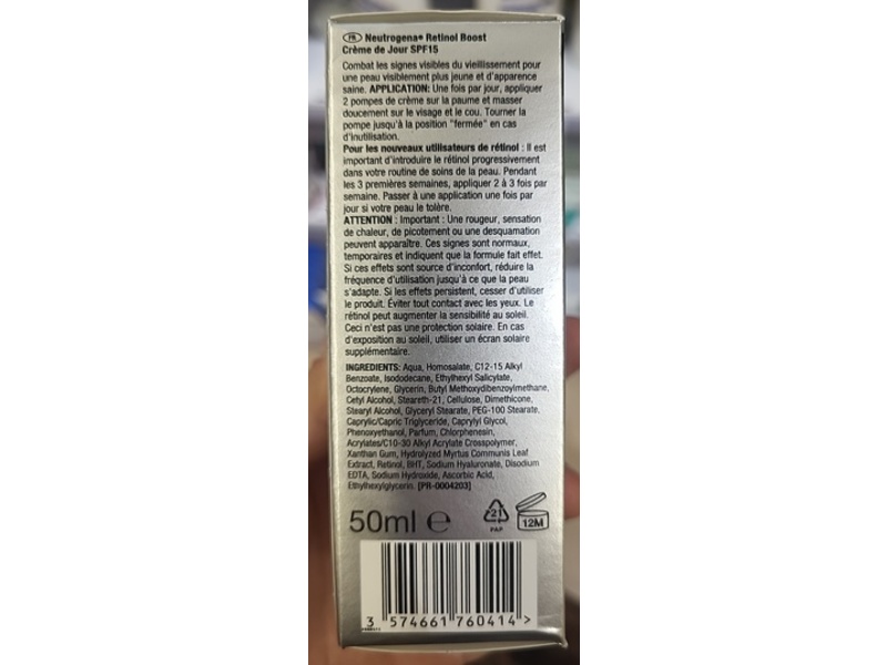 Neutrogena Retinol Boost Day Cream, SPF 15, 50 mL