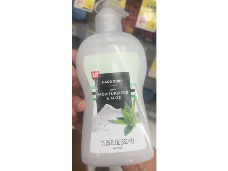 Walgreens Hand Soap, Moisturizers & Aloe, 11.25 fl oz/332 mL