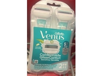 Gillette Venus ComfortGlide Sensitive Disposable Razor, Aloe, 0.18 oz/5 g, Count 2 - thumbnail 2