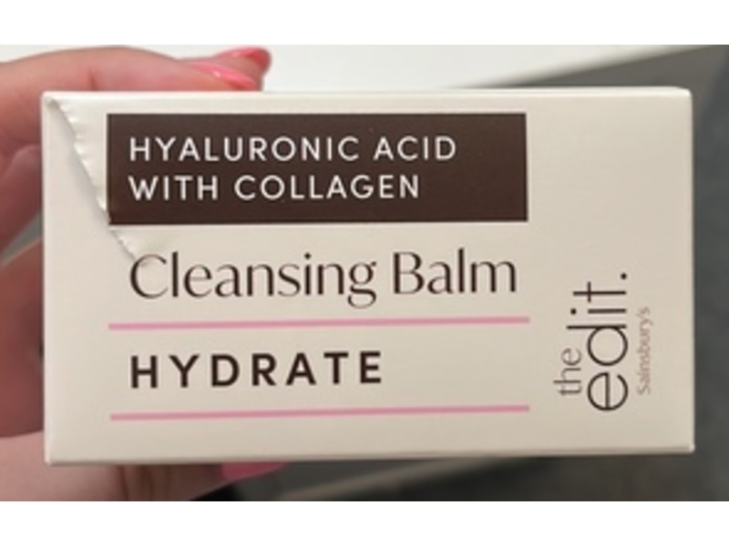 Sainsbury's The Edit Cleansing Balm, Hyaluronic Acid, 100 g