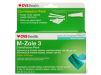 CVS Health Vaginal Antifungal M-Zole 3 Suppositories & Cream, USp 200 MG Plus, USP 2%, 32 fl oz/9 g - Image 2