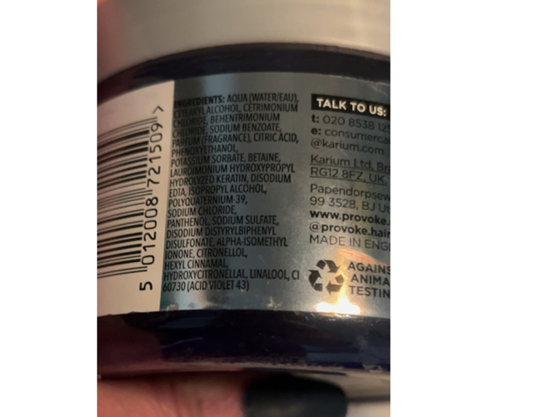 Provoke Touch Of Silver Brightening Purple Mask, 300 mL