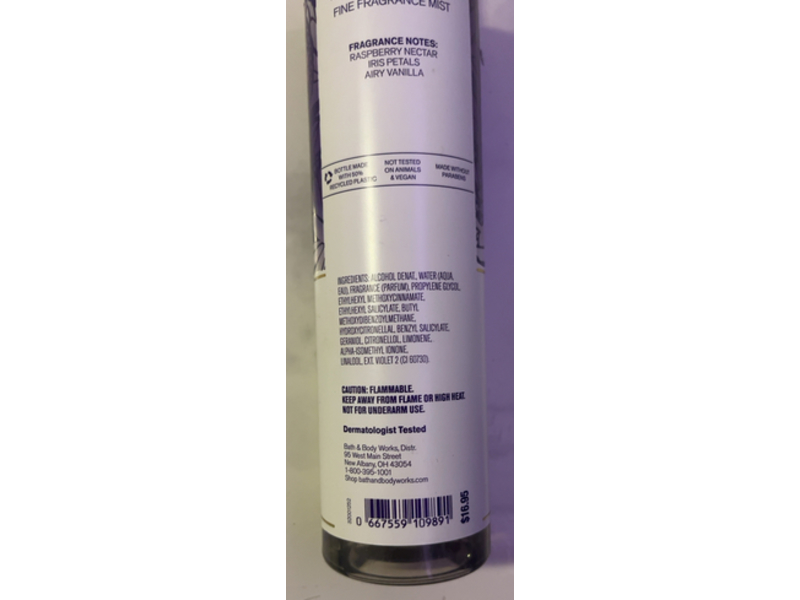 Bath & Body Works Fine Fragrance Mist, Butterfly, 8 fl oz/236mL