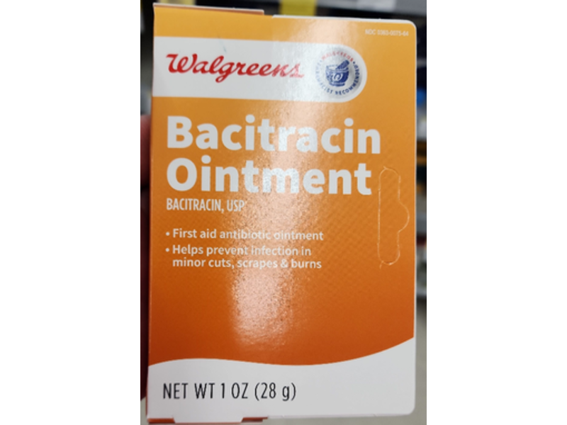 Walgreens Bacitracin Ointment, 1 oz/28 g