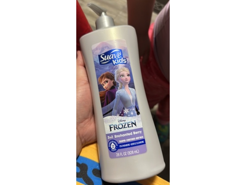 Suave Kids Disney Frozen 3 In 1 Shampoo, Conditioner & Body Wash, Enchanted Berry, 28 fl oz/828 mL