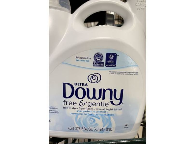 Downy Ultra Fabric Conditioner, Free & Gentle, 190 Loads, 164 fl oz/4.86 L