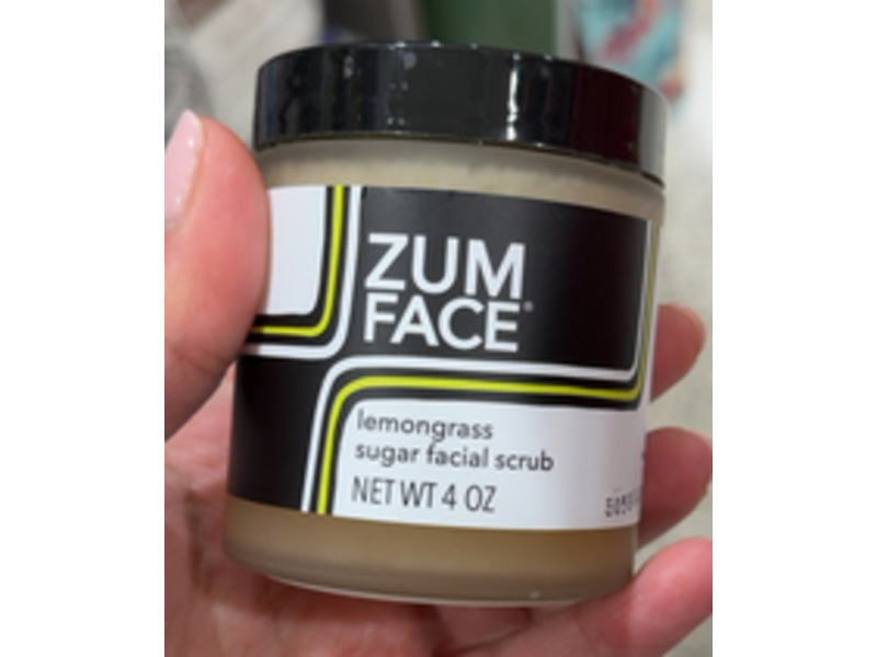 Zum Face Sugar Facial Scrub, Lemongrass, 4 oz