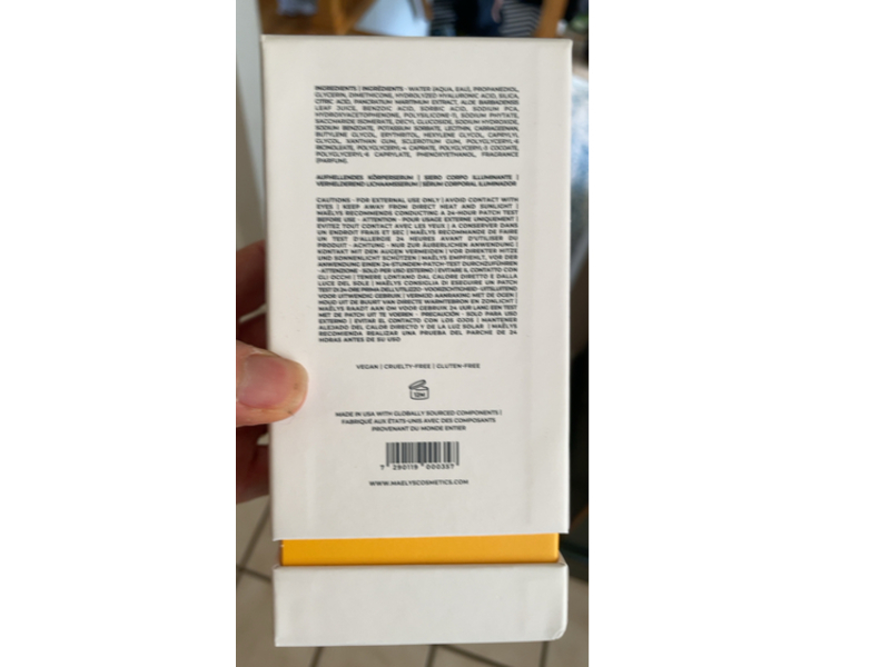 Maelys Re-Shine Illuminating Body Serum, 3.5 oz/100 g