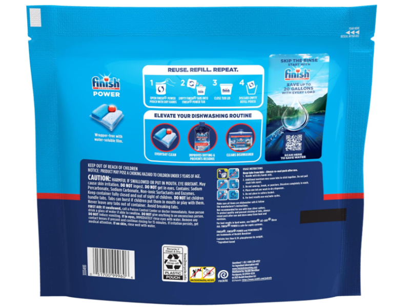 Finish Power Dishwasher Detergent Pods, 94 Count