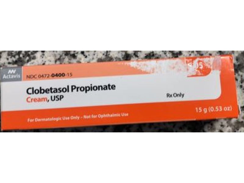 Clobetasol Propionate Cream USP 0.05%, 15 g, Actavis (RX)