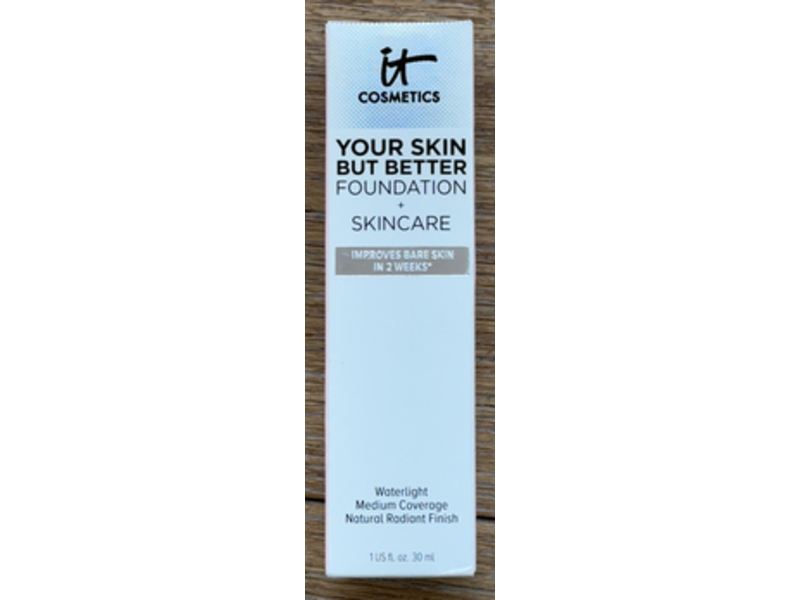 It Cosmetics Your Skin But Better Foundation + Skincare, Medium Cool 34, 1 fl oz/30 mL
