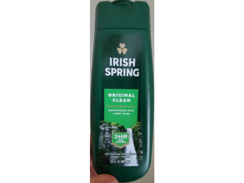Irish Spring Original Clean Moisturizing Body Wash, 20 fl oz/591 mL