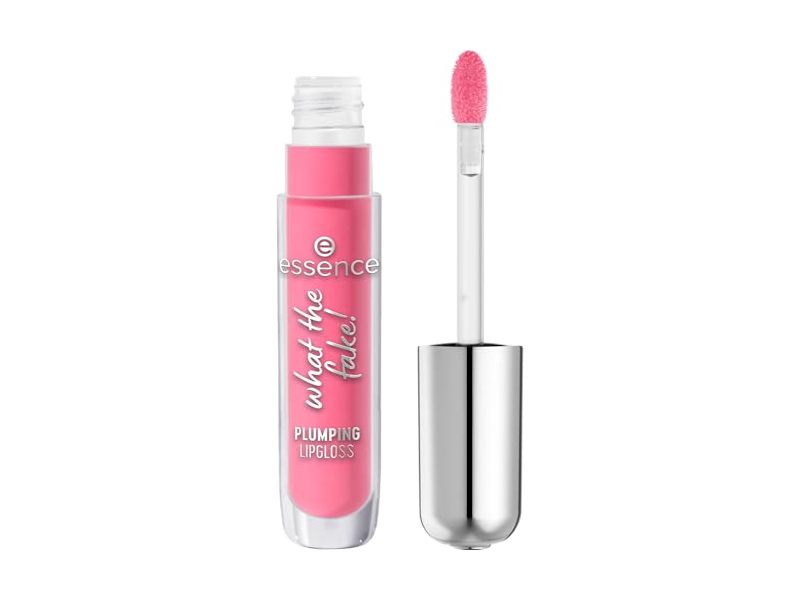 essence What The Fake! Plumping Lip Gloss, 102 Pink About It, 0.13 oz/4 mL