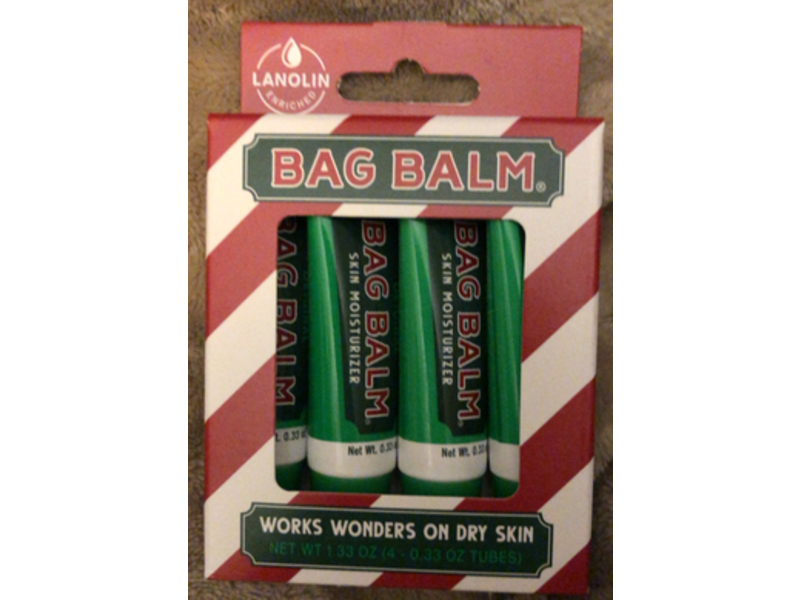 Bag Balm Original Skin Moisturizer, Lanolin, 0.33 oz, Pack Of 4