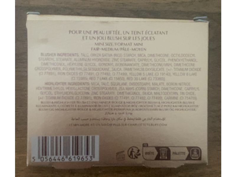 Charlotte Tilbury Mini-Hollywood Blush & Glow Glide Palette, Fair to Medium