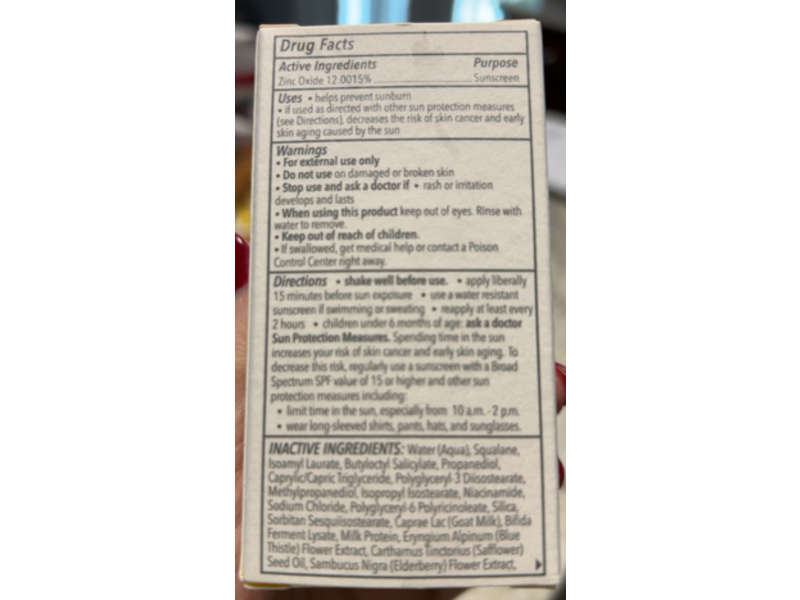 Beekman 1802 Milk Tinted Primer Serum, Medium, SPF 43, 1.0 fl oz/30 mL