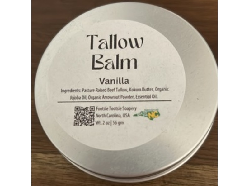 Tallow Balm, Vanilla 2 fl oz/56 g
