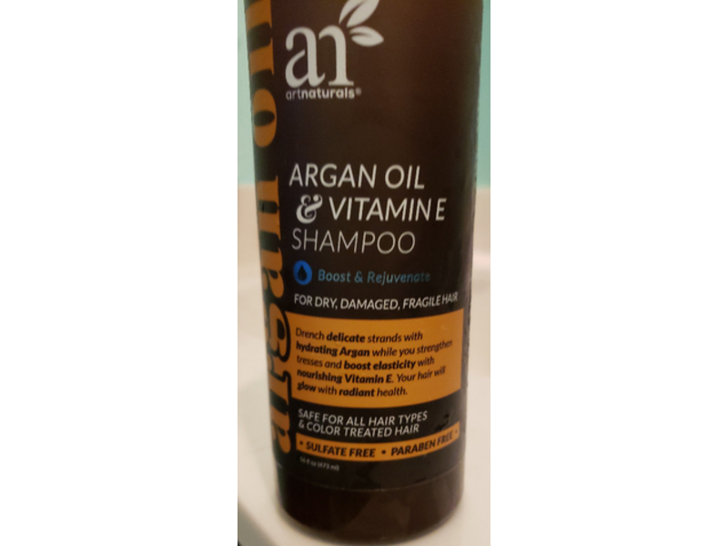 Artnaturals Shampoo, Argan Oil & Vitamin E, 16 fl oz/473 mL