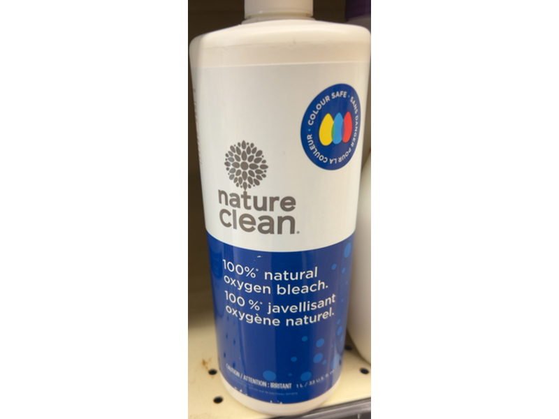 Nature Clean 100% Natural Oxygen Liquid Bleach, 33 fl oz/1 L