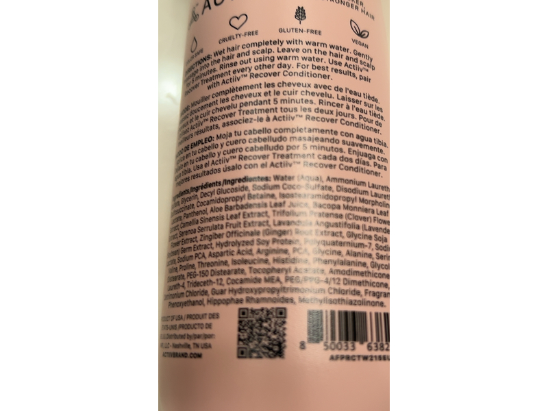 Actiiv Recover Thickening Shampoo Treatment, 7 fl oz/215 mL