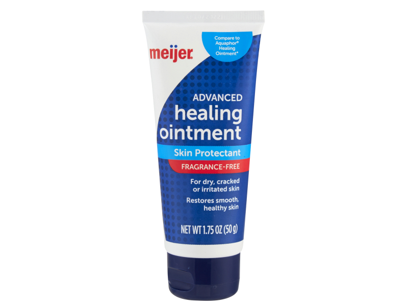 Meijer Advanced Healing Ointment, Skin Protectants, Fragrance-Free, 1.75 oz/50 g