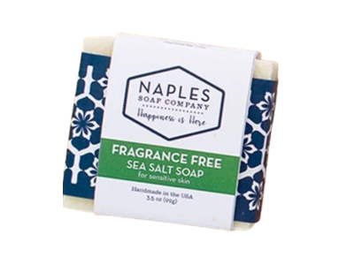 Naples Soap Company Sea Salt Soap, Fragrance Free, 3.5 fl oz/99 g