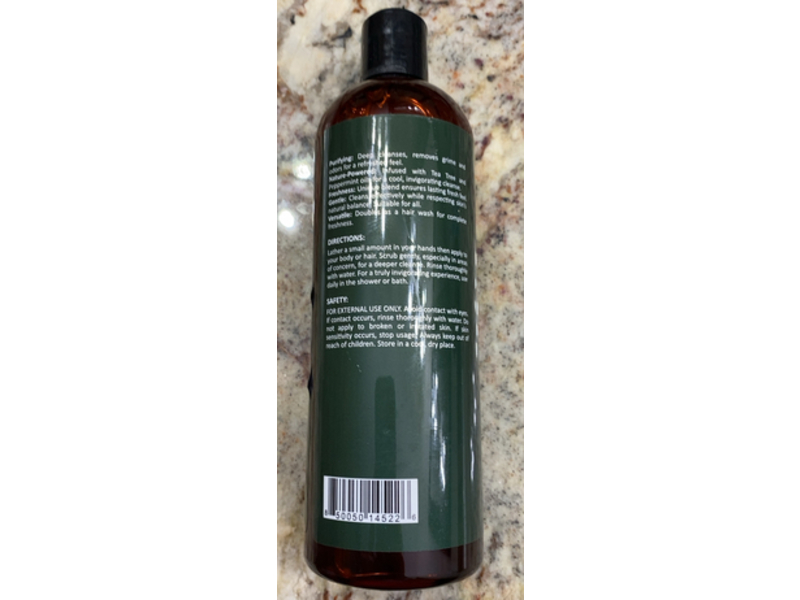 Infina Essentials Revitalizing Body Wash,Tea Tree, 6 fl oz/473 mL