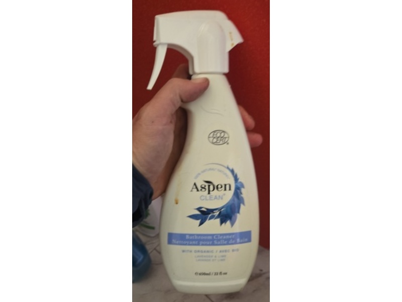 Aspen Clean Bathroom Cleaner, Lavender And Lime, 22 fl oz/650 mL