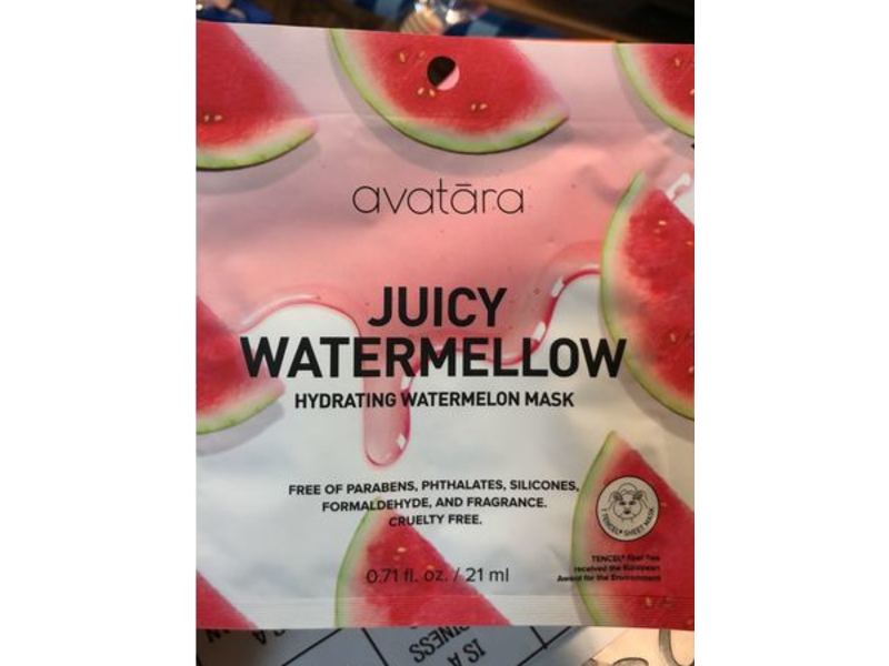 Avatara Hydrating Mask, Watermellow, 0.71 fl oz/21 mL