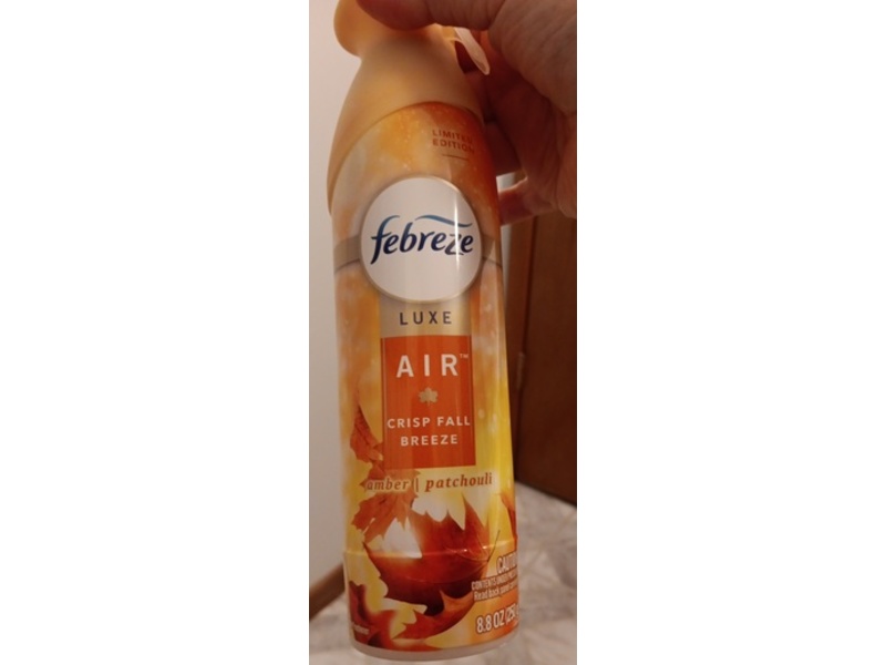 Febreze Luxe Air Freshener Spray, Crisp Fall Breeze, 8.8 oz/250 g