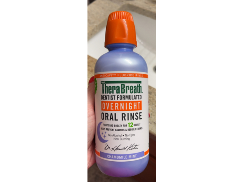 Thera Breath Fresh Breath Oral Rinse, Chamomile Mint, 16 fl oz/473 mL, Pack Of 2