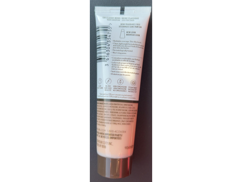 CoverGirl Clean Invisible Foundation, Classic Beige, 1 fl oz/30 mL