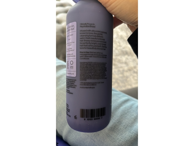 Eva-Nyc Tone It Down Blonde Shampoo, 8.8 fl oz/260 mL