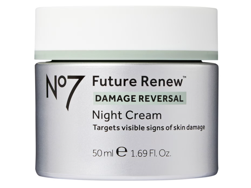 No 7 Future Renew Night Cream, Damage Reversal, 1.69 fl oz/50 mL