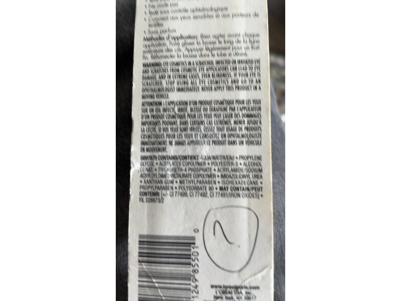 L'Oreal Paris Lineur Intense Brush Tip Liquid Eyeliner, 790 Carbon Black, 0.23 fl oz/7 mL