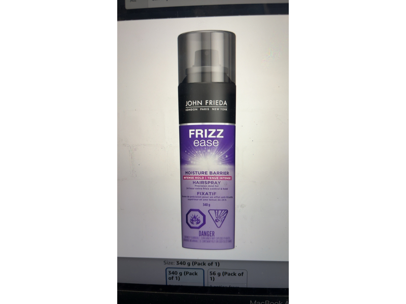 John Frieda Frizz Ease Moisture Barrier Hairspray, Intense Hold, 340 g