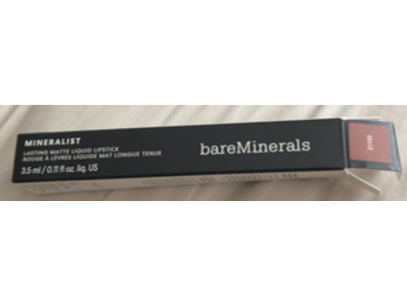 Bare Minerals Mineralist Lasting Matte Liquid Lipstick, Brave, 0.11 fl oz/3.5 mL
