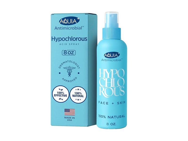 Aquia Antimicrobial Hypochlorous Face + Skin Cleanser, 8 fl oz/236 mL