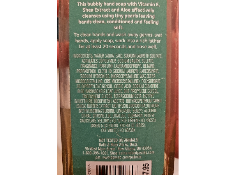 Bath & Body Works Deep Cleansing Hand Soap, Watermelon Lemonade & Eucalyptus Mint, 8 fl oz/236 mL