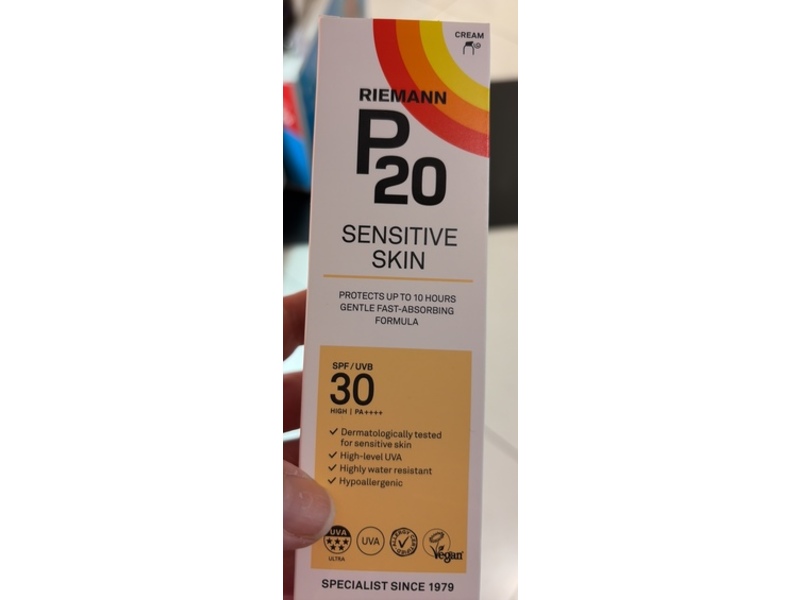 Riemann P20 Sensitive Skin Cream, SPF 30 PA++++, 100 mL